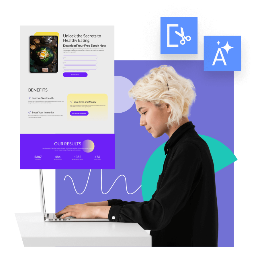 AI landing page by Landingi