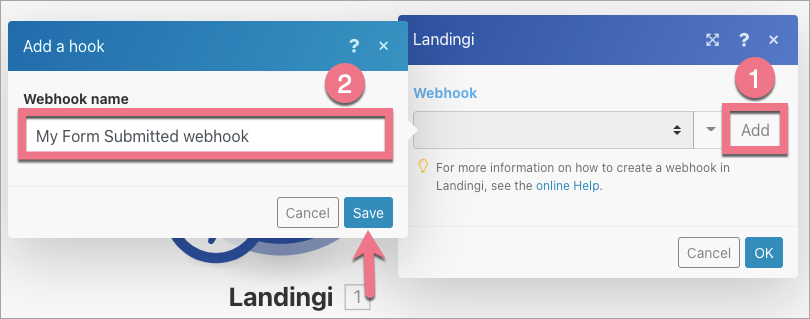 landingi webhook integromat