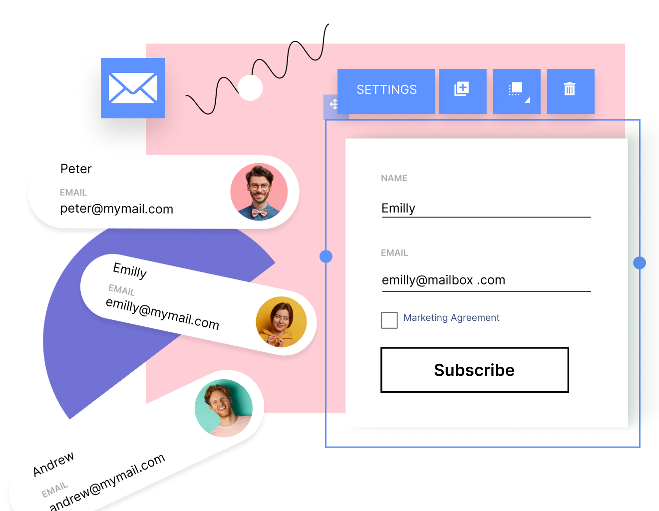 Lead generation with free forms