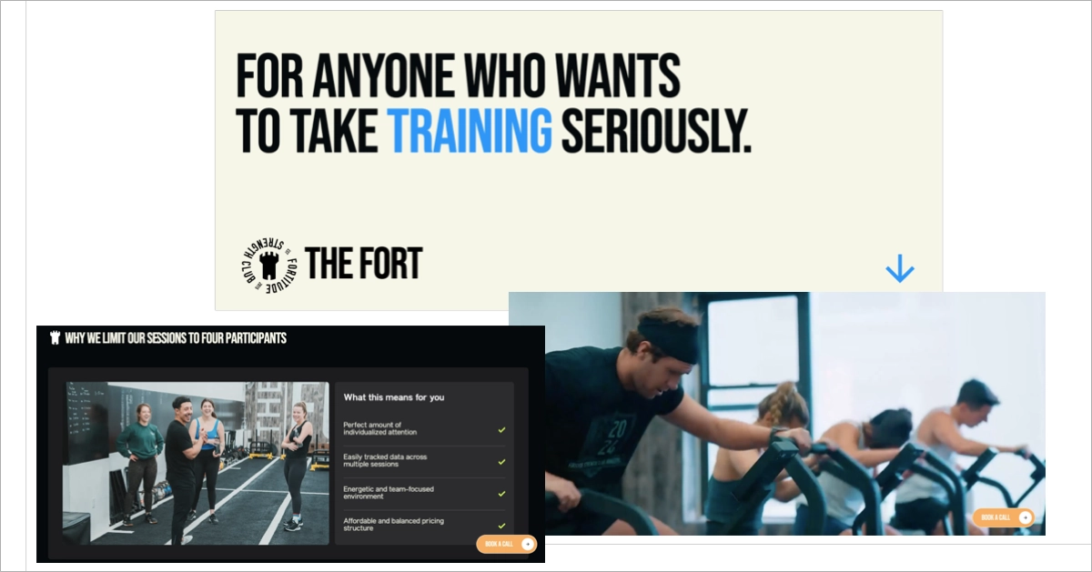 sticky call to action button