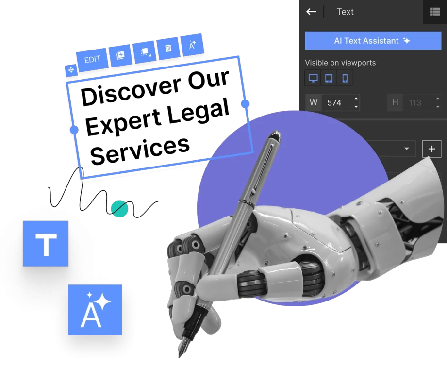 AI copy generation for landing pages