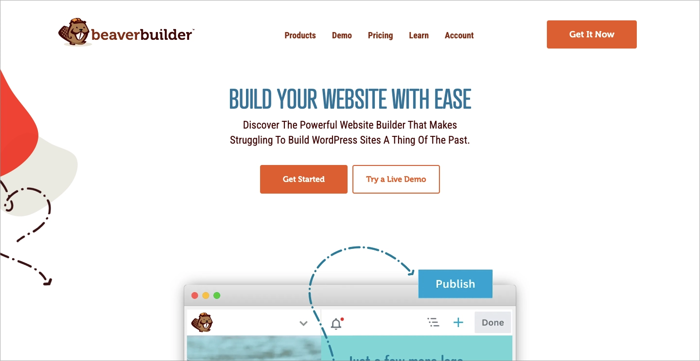Melhor plug-in do WordPress: 6. Beaver Builder
