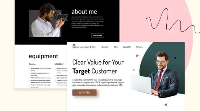 Step 2. Build landing page